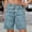 *Navy, variant on Women's High Waisted Loose Fit Denim Knee Length Shorts, Casual Jean Bermuda Pants Light Blue,Womens Plus S