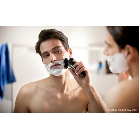 Philips Norelco 9300 Rechargeable Wet & Dry Electric Shaver with Smartclean, Travel Case, Click-On Precision Trimmer, S9311/84