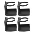 thumbnail image 2 of 4-Pack Foldable ABS Plastic Cup Holders with Spring Adjustment (60-100mm), Scratch-Resistant, Easy Install with Screws & Adhesive - Universal for Cars, Trucks, Boats, Wheelchairs, Kitchens - Black, 2 of 3