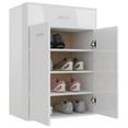 thumbnail image 4 of vidaXL Shoe Cabinet 4-Tier Shoe Organizer Holder with Drawer Hall Cabinet, 4 of 31