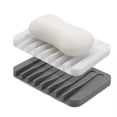 thumbnail image 4 of Shoreew Self Draining Soap Dish Silicone Soap Tray Waterfall Drainer Soap Holder for Bathroom Shower Bath Tub Kitchen Sink, 4 of 7