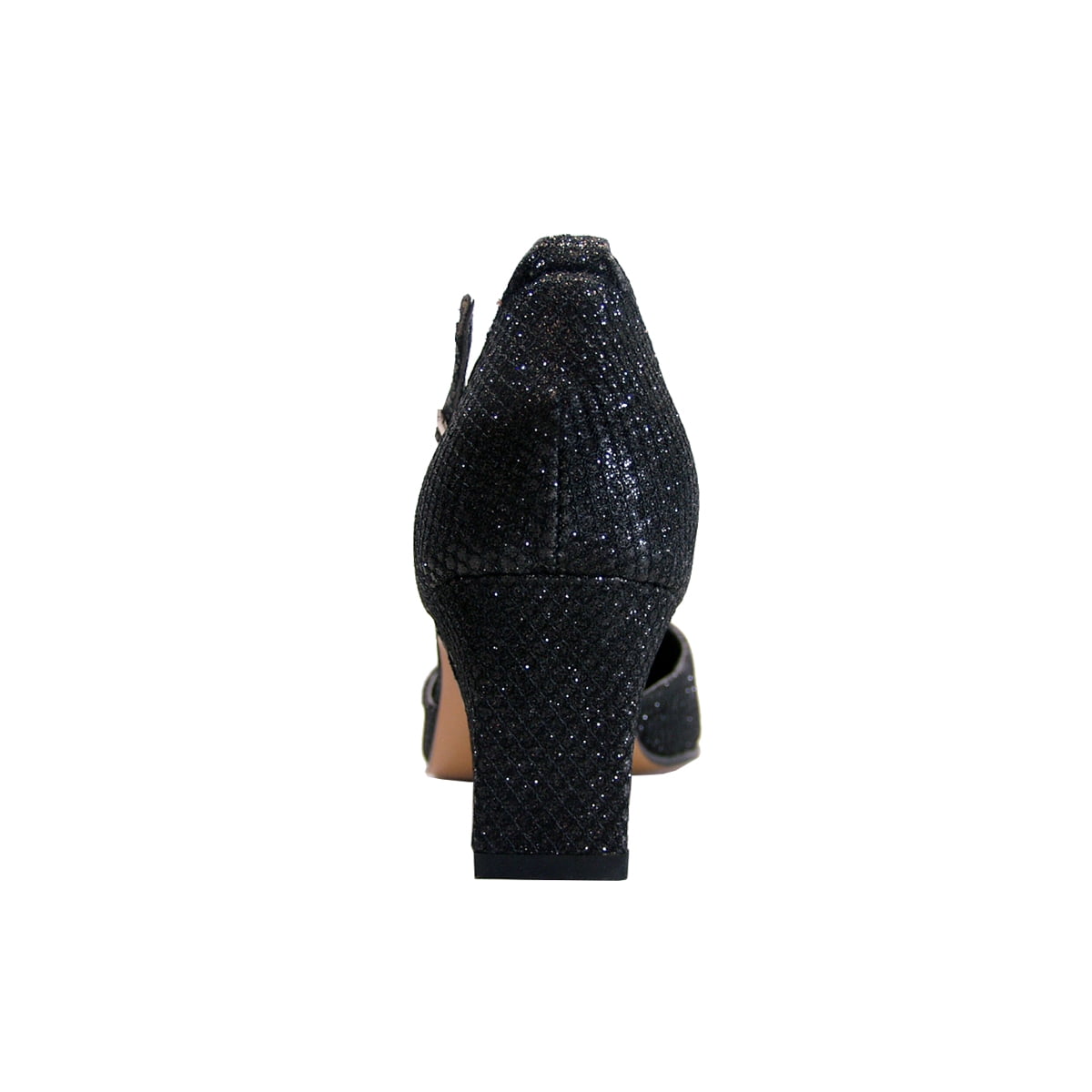 FLORAL Lala Women's Wide Width Open Shank Pumps BLACK 7