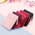 thumbnail image 2 of Cartera de cuero PU para mujer, tarjetero con cremallera, billetera delgada, monedero pequeño a la moda, funda con Clip para dinero, funda para tarjetero Tan Jianjun  unisex, 2 of 2