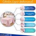 thumbnail image 5 of Cobertor Ligero Liso Matrimonial Hotelero Suave Y Calientito Rosa Melocotton Hogar, 5 of 5