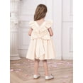 thumbnail image 5 of IDOPIP Flower Girl Butterfly Bow Tutu Dress for Kids Baby Princess Wedding Party Dresses, 5 of 7