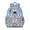 Sky-blue-21, variant on Retro Polka Dot Pattern Student Backpack for Students Bookbag Colorful Dots School Bag with Chest Strap Lightweight Durable Geometric Design