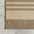 thumbnail image 3 of nuLOOM Robin Multi Stripe Indoor/Outdoor Area Rug, 7' 7" x 10' 10", Brown, 3 of 13