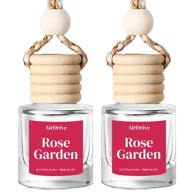 Ambientador para auto AirDrive Rose Garden, 2 unidades, 8 ml