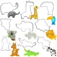 thumbnail image 1 of Cookie Cutters Biscuit Cutters Set for DIY Baking Cake Fondant Animal Biscuit Cutter Moulds Set Biscuit Cutter Stainless Steel Accessories Fruit Cutters with Candy 9PCS, 1 of 7