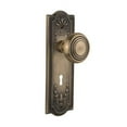 thumbnail image 2 of Nostalgic Warehouse Meadec_Prv_234_Nk Vintage Art Deco Solid Brass Privacy Door Knob Set -, 2 of 7