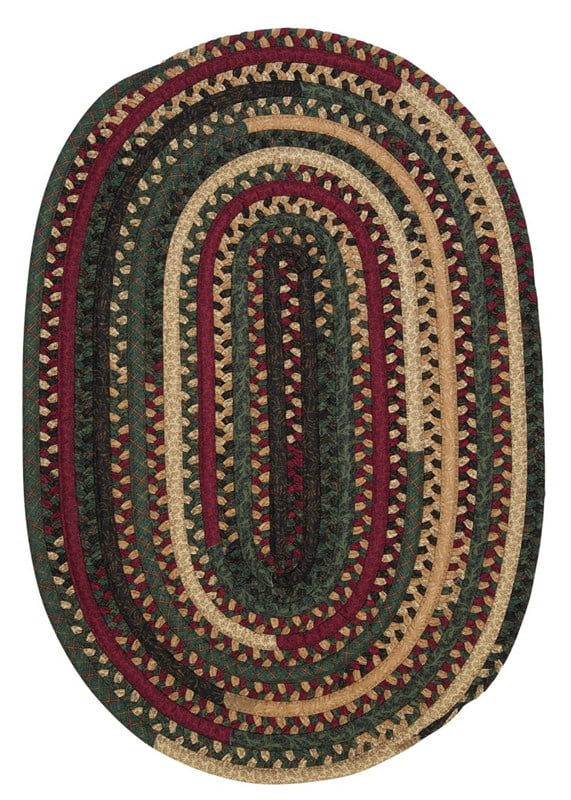 Colonial Mills Market Mix Oval Braided Multi Area Rug 2x6