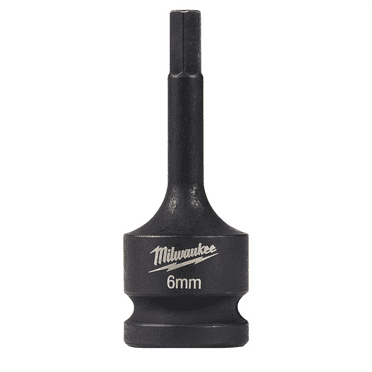 Milwaukee Tool SHOCKWAVE  Lineman's 1/2" Drive 6MM Hex Bit Socket