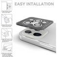 thumbnail image 3 of Protector de cámara trasera plateado compatible con iPhone 13 Pro y iPhone 13 Pro Max, [aleación de aluminio], cobertura total y película protectora de lente de cámara de dureza 9H,, 3 of 5