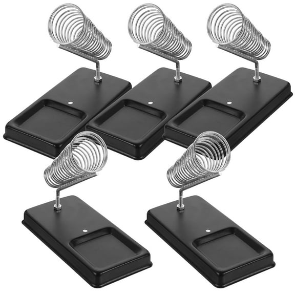 FRCOLOR 5 Pcs Soldering Iron Stand Metal Holder Station Brackets Black