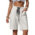 thumbnail image 2 of yillto Womens Shorts Lightweight Long Shorts for Women Casual 5 Inch Summer Loose Shorts with Pockets, 2 of 7