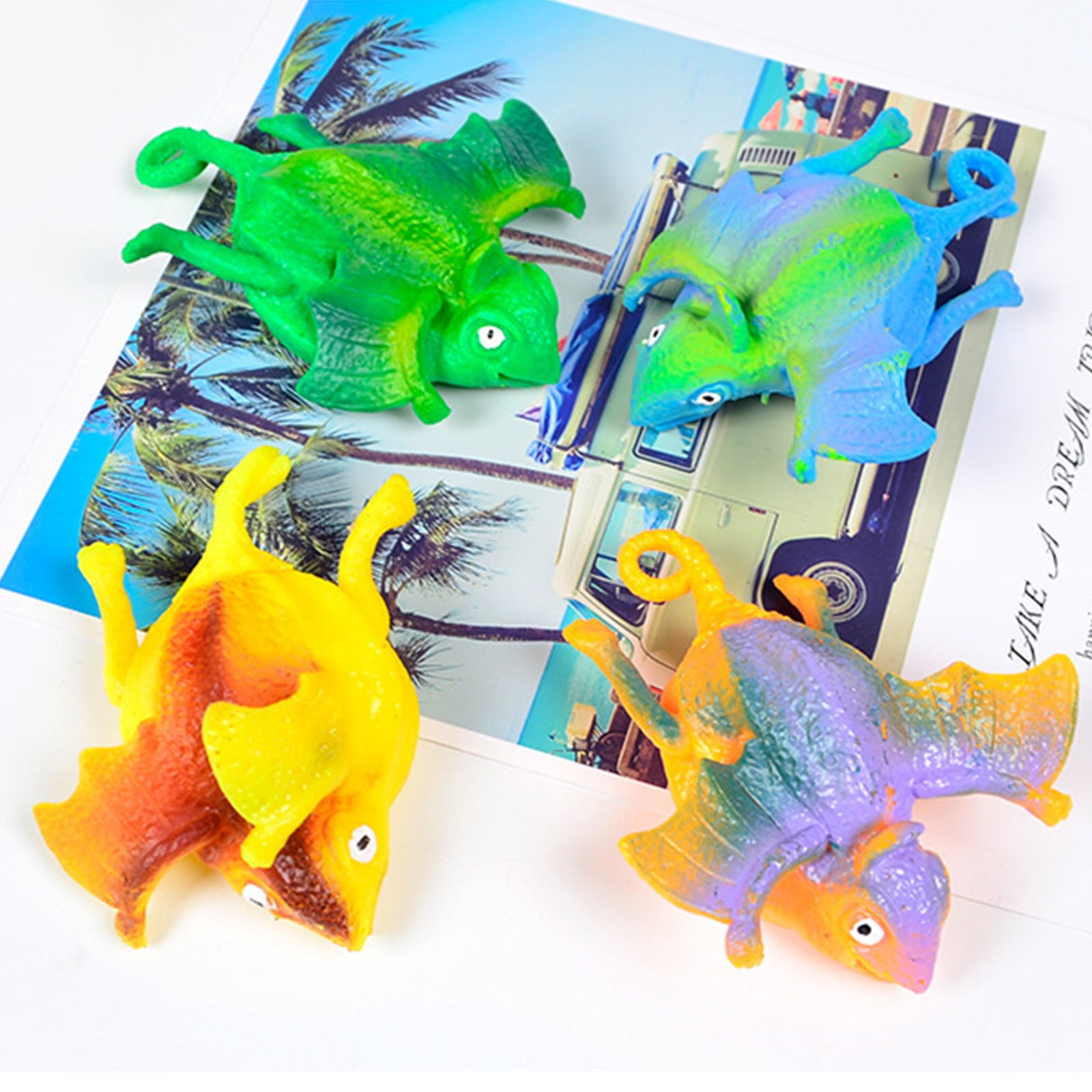 Education Toys Blowing 3pc Inflatable Balloons Dinosaurs Animals Learning Toys for Kids 3PCS 10.4 cmx8.3 cm Multicolor