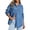 Dark Blue, variant on EMMIOL Women's Oversized 100% Cotton Denim Shirt Long Sleeve Button-Down Blouse with Pockets Casual Western Style