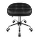 thumbnail image 1 of Taburete FURWOO ovalado con ruedas regulable en altura, color negro, 1 of 7
