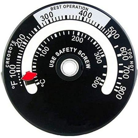 

Miarhb Stove Thermometer Snople Magnet Type Wood Oven Thermometer Pizza Kiln Small Size Black