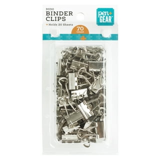Extra Large Binder Clips 1.25 Inch (20 Pack), Big Paper Clamps for Office  and Home Supplies, Silver 