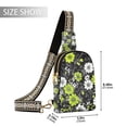thumbnail image 2 of FORMRS Womens Crossbody Sling Bag Travel Daypack Shoulder Chest Backpack, White Flower Pattern, 2 of 7