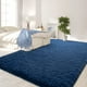 thumbnail image 3 of Alfombra FlyDoit, 274 x 366 cm, peluche Shaggy, azul marino, 9 x 12 pies, 3 of 9