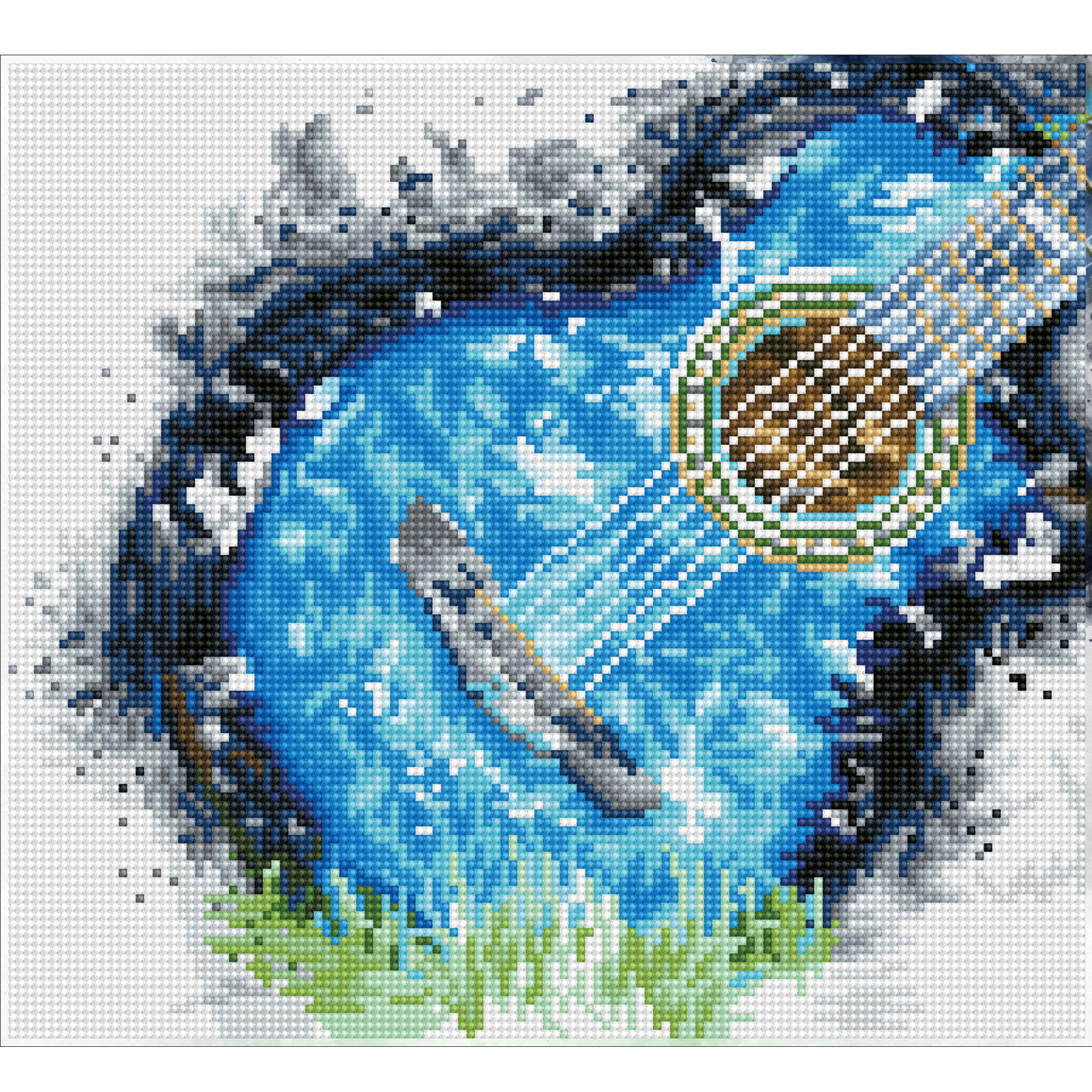 Diamond Dotz Blue Grass Music Diamond Painting Kits for Adults - Diamond Art Kits a Relaxing Creative Craft Kit with Dotz Gems  12.2"x13.4"