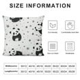 thumbnail image 5 of Qinduosi Throw Pillow Covers " Set of Soft Kids Cute Animal Decorative Throw Pillowcases for Cute Animal Decor Pillow Cases Cushion Covers Black White Cushion Cases, 5 of 5