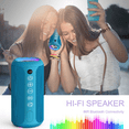 thumbnail image 3 of Ortizan X10B Portable IPX7 Waterproof Wireless Bluetooth Speaker with 24W Loud Stereo Sound, 30H Playtime, Blue, 3 of 8
