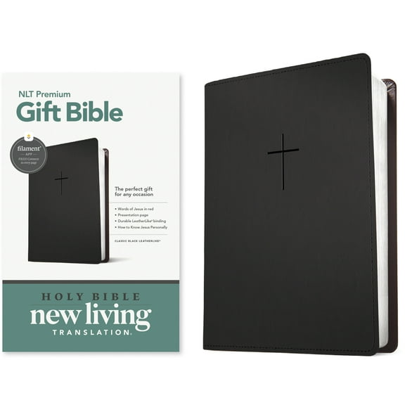 Premium Gift Bible Nlt, Filament Enabled (Leatherlike, Classic Black, Red Letter), (Hardcover)