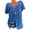 (Type 1)Blue, variant on Women Shirts Plus Size Short Sleeve V-Neck Blouse Pullover Tee Tops