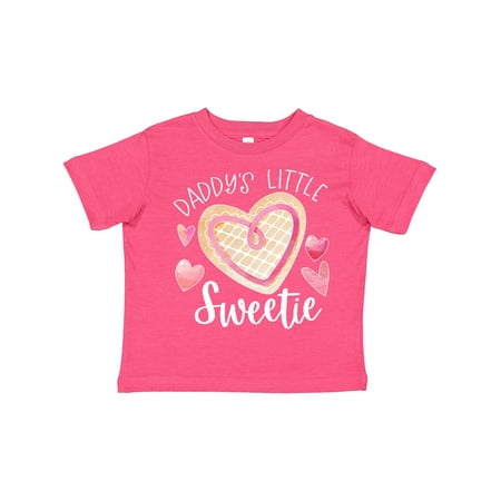 

Inktastic Daddy s Little Sweetie with Pink Heart Cookie Gift Toddler Boy or Toddler Girl T-Shirt