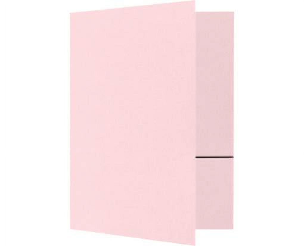 LUXPaper 9 x 12 Presentation Folder, Candy Pink, 100/Pack