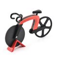 thumbnail image 1 of Cortador de Pizza CHAO Acero Inoxidable Antiadherente Rojo en Forma de Bicicleta, 1 of 5