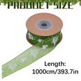 thumbnail image 3 of Christmas Ribbon,10 Yards Christmas Tree Pattern Ribbon Christmas Ribbon,Thin Christmas Ribbon,Xmas Wrapping Ribbons for Gift Wrapping,Christmas Tree Decor,Wreath Bows Craft,Xmas Decor,Z-Green-2.5cm, 3 of 4