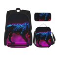 thumbnail image 1 of Balery Futuristic Purple Panther A、 Mochila escolar 3 en 1 para niños: mochila resistente con lonchera térmica y estuche para lápices. Mochila escolar para niños y niñas., 1 of 7