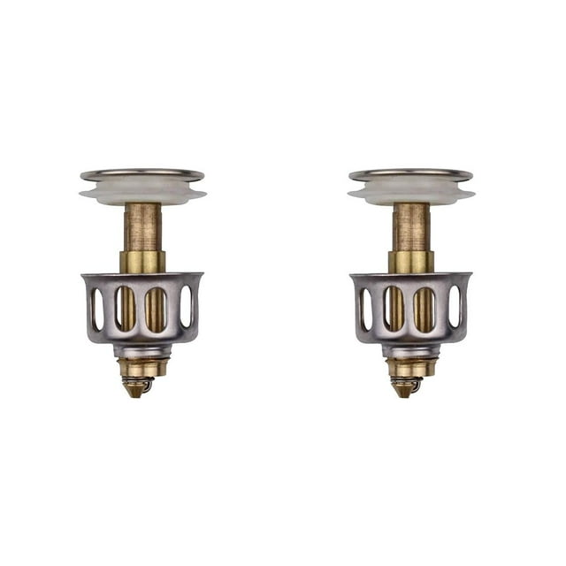 Cateissary Filtro de drenaje de rebote para lavabo, tapón de desagüe para lavabo de baño emergente No.01 2piezas Cateissary CBP147920