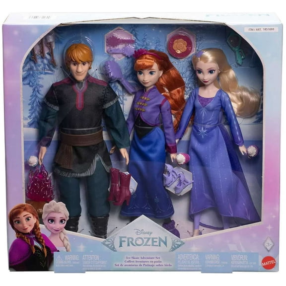Disney Frozen Ice Skate Adventure Set Doll 3-Pack