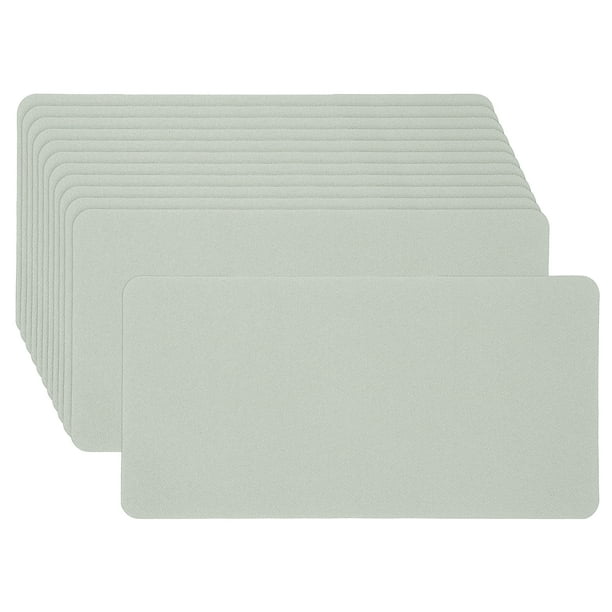 Uxcell 12Pcs Parches de Planchar de Denim para Ropa Parches de Denim Gris Claro