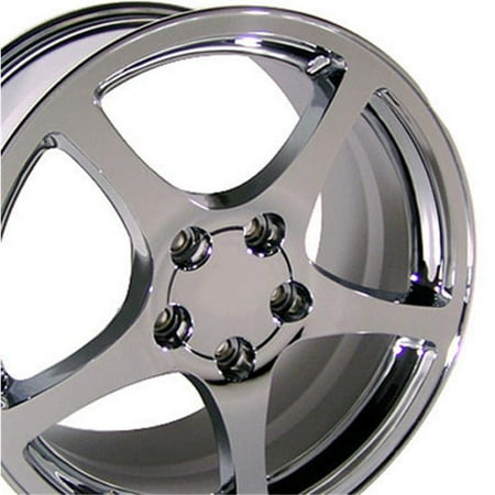 18 Inch Corvette C5 Wheel - 18 x 9.5 in. Wheel, Chrome for Chevrolet Corvette C5