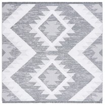 SAFAVIEH Augustine Jalen Geometric Area Rug, Gray/Ivory, 6'4" x 6'4" Square