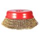 thumbnail image 2 of 2pcs 75mm 3" Steel Wire Wheel Fine Crimp Cup Wheel Brush Rotary Steel Wire Brush For Angle Grinder, 2 of 5