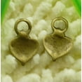 thumbnail image 4 of K-KED 210 Pcs Bronze Plated Heart Charms Pendant 21X13MM S2025 DIY Delicate Jewelry Making, 4 of 5