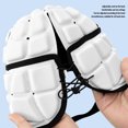 thumbnail image 5 of Suodoka Youth Soft Shell Rugby Helmet Padded Headgear Goalie Headguard Flag Football Head Guard for Kids Roller Skating Skiing Cycling Protective Gear Equipment, White M (Size: M, White), 5 of 9