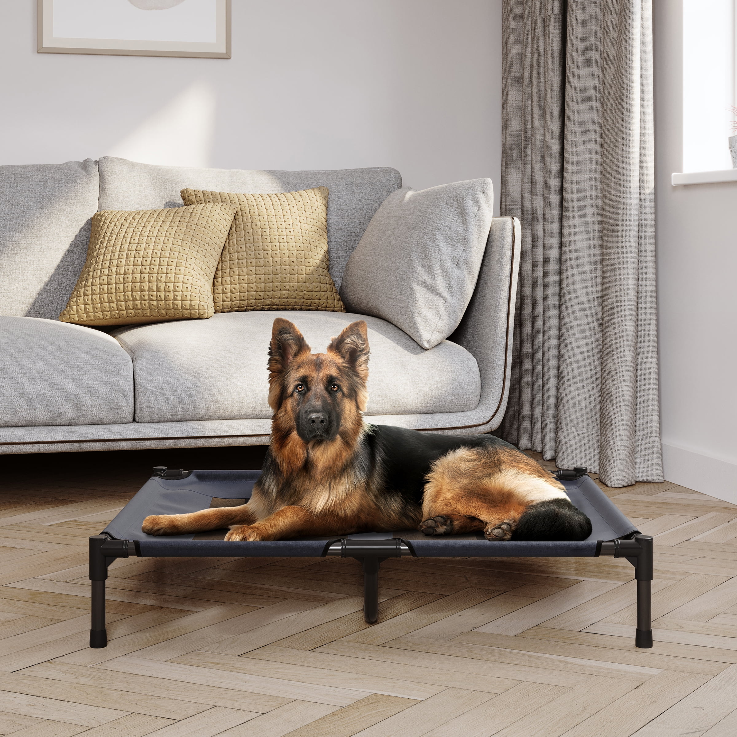 PETMAKER 36x30-Inch Replacement Elevated Dog Bed Cover (Blue)