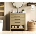 thumbnail image 2 of Elegant Kitchen and Bath 30 inch Single Bathroom Vanity in Honey Brown with backsplash, 2 of 10