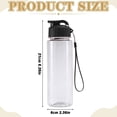 thumbnail image 3 of Reusable Water Bottle with Flip-Top Lid and Lanyard, Leak-Proof Sports Bottle - BK, 3 of 7