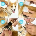 thumbnail image 6 of Puppy Harness and Leash Set - Plaid Cute Adjustable Small Dog Fulll Body Vest Escape Proof Safety, 6 of 7