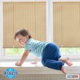 thumbnail image 6 of PowerSellerUSA Light Filtering Cordless Rollup Window Blinds, 72L x 30W Inches Oval Veranda Vinyl Roller Privacy Blind, Indoors-Outdoors Mount Simply Pull-Up from the Bottom Handrail, Beige, 6 of 7