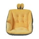 thumbnail image 1 of Cojín para silla, cojín para asiento de silla, cojín de felpa para respaldo de silla de escritorio Amarillo, 1 of 9